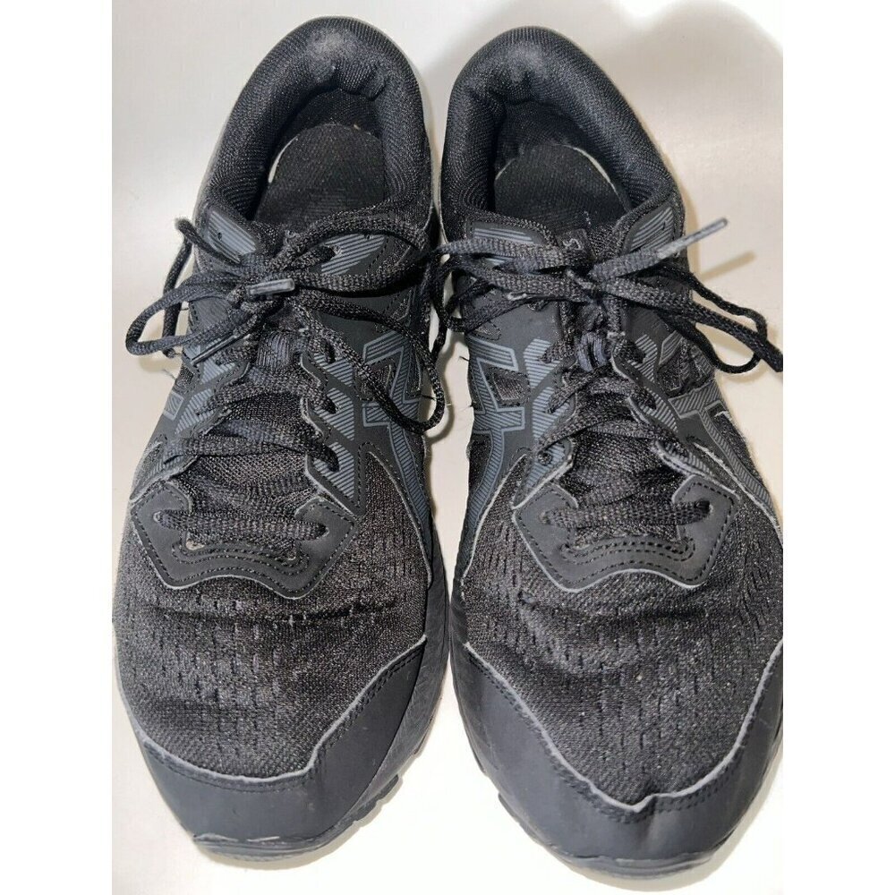 ASICS Gel Contend-8 Size 12 Black On Black Extra Wide Style:1011B493